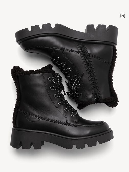 Bottine, BLACK LEATHER, hi-res
