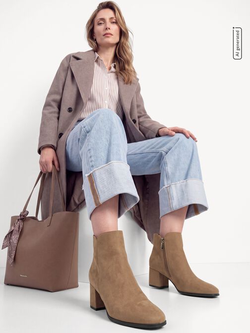 Bottine, beige, hi-res
