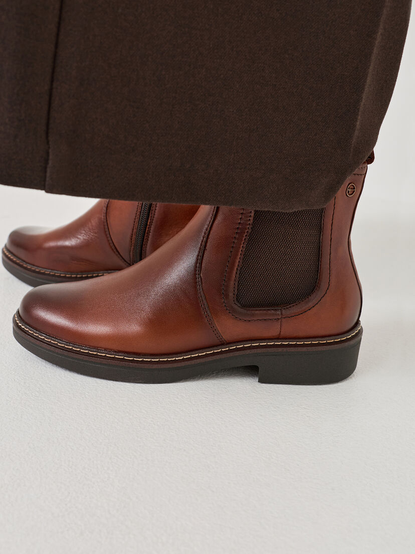 Chelseaboot, cognac, hi-res