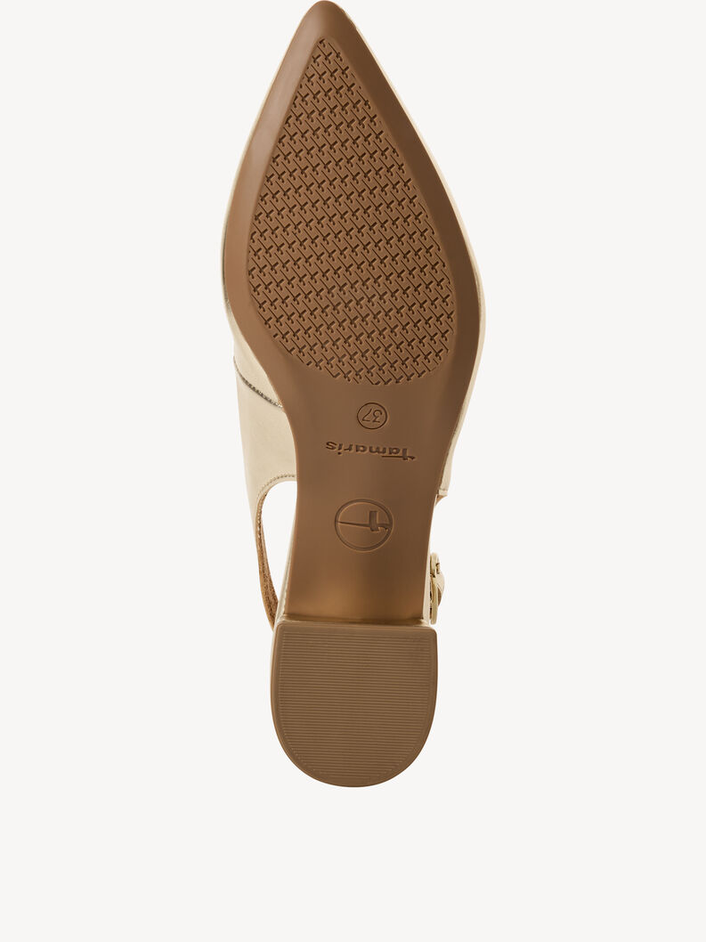 Scarpe con cinturino alla caviglia - metallico, LIGHT GOLD MET, hi-res