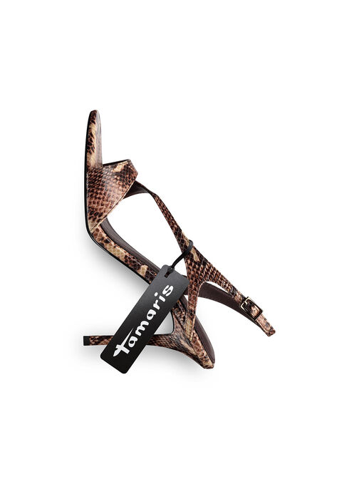 Sandale &agrave; talon, BROWN SNAKE, hi-res