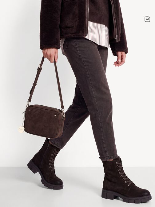 Satchel, brown, hi-res