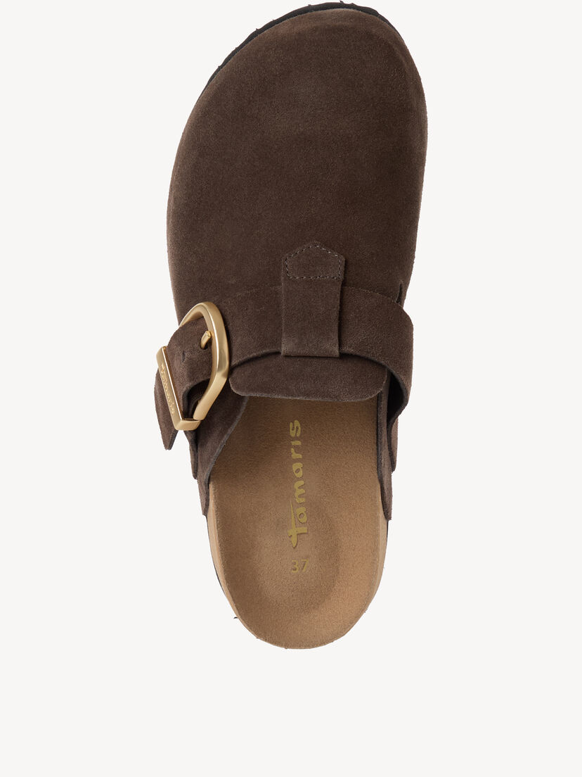 Leren Slipper - bruin, 304, hi-res