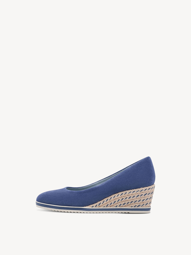 Decollet&eacute; con tacco - blu, BLUE, hi-res