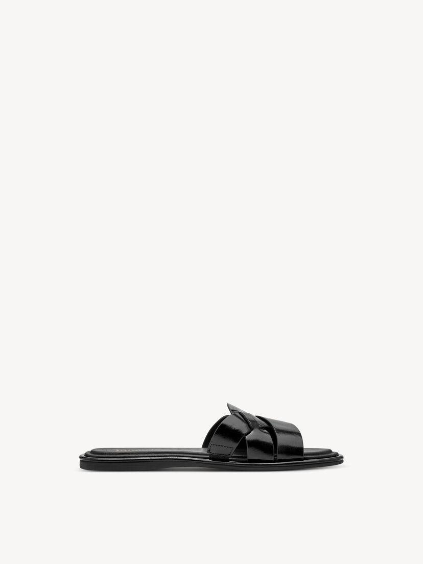 Slipper - zwart, BLACK, hi-res