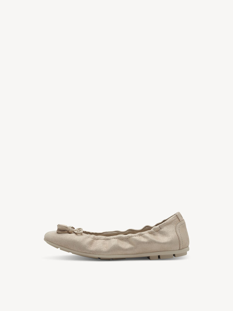 Lederballerina - gold, LIGHT GOLD, hi-res