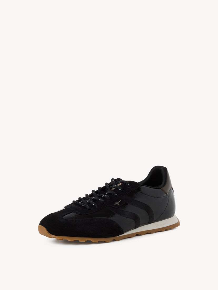 Leren Sneaker - zwart, BLACK PATENT, hi-res