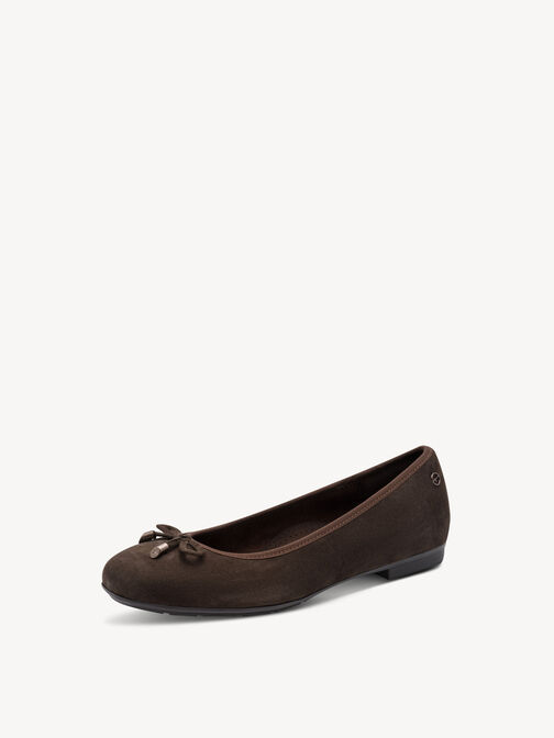 Ballerine en cuir, MOCCA SUEDE, hi-res