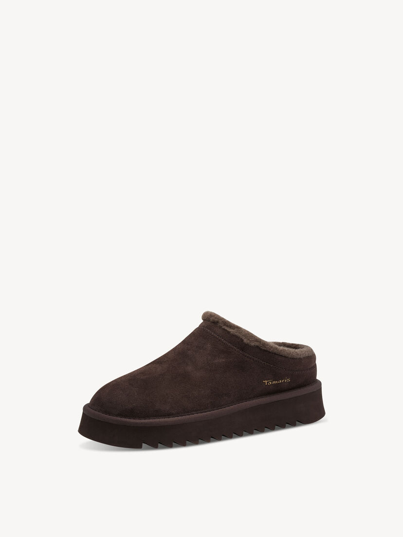 Leren Slipper - bruin, 304, hi-res
