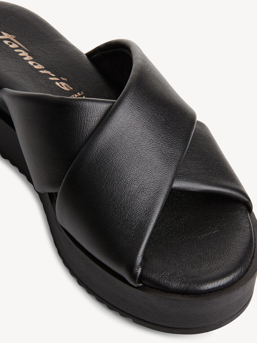 Slipper - zwart, BLACK, hi-res