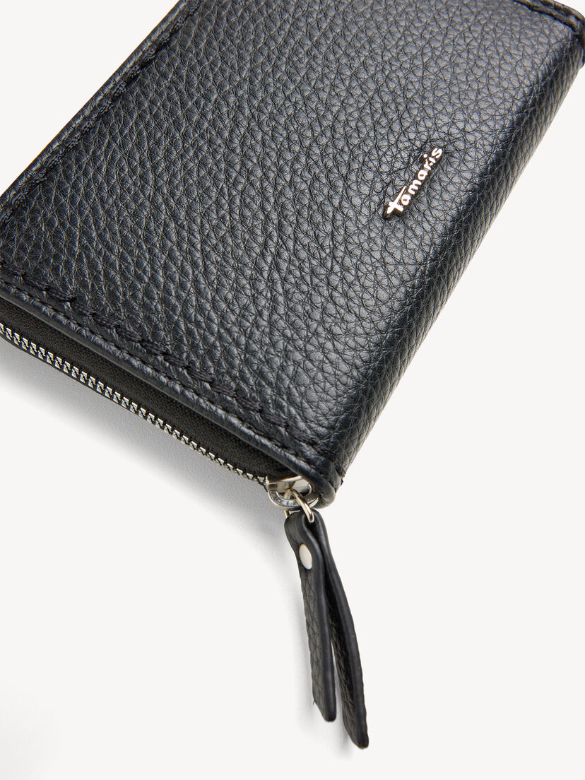 Portemonnee - zwart, black, hi-res