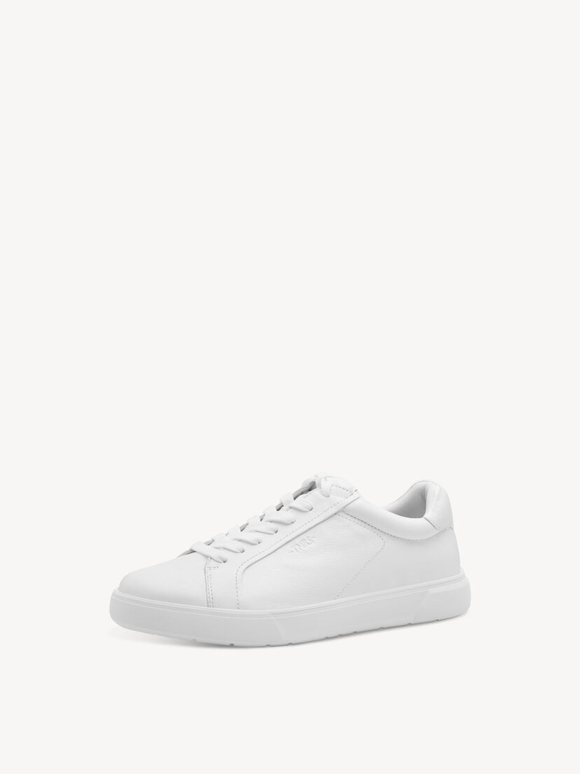 Leren Sneaker - wit, WHITE, hi-res