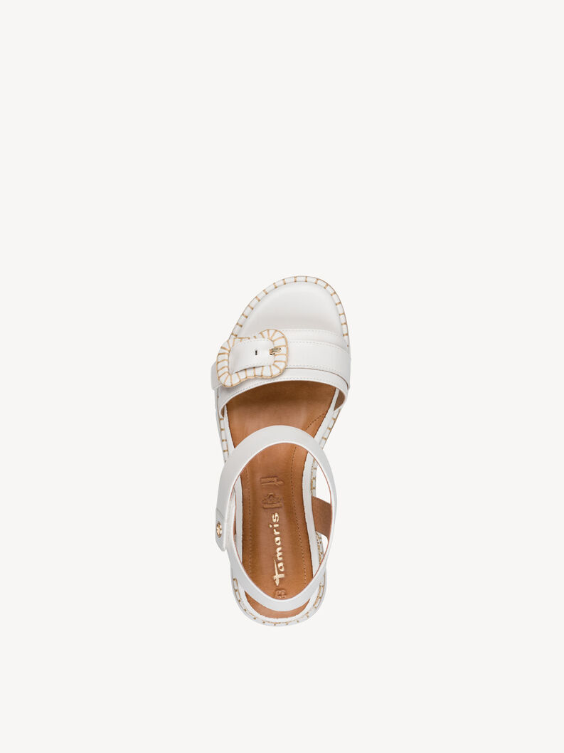 Heeled sandal, WHITE, hi-res