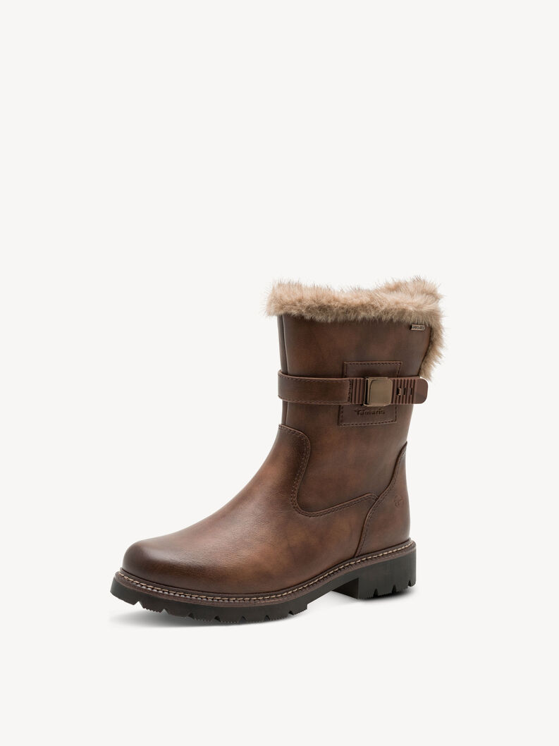 Stiefelette - braun Warmfutter, COGNAC, hi-res