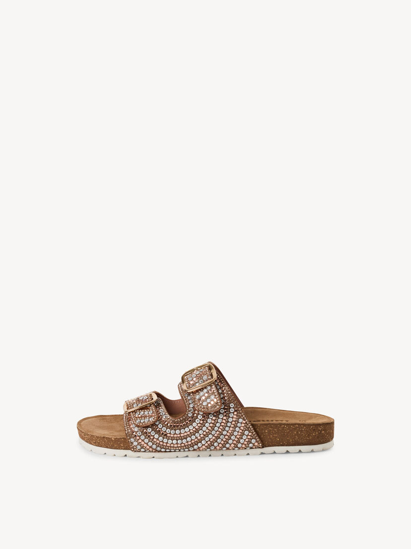 Leren Slipper - roze, ROSE GLAM, hi-res