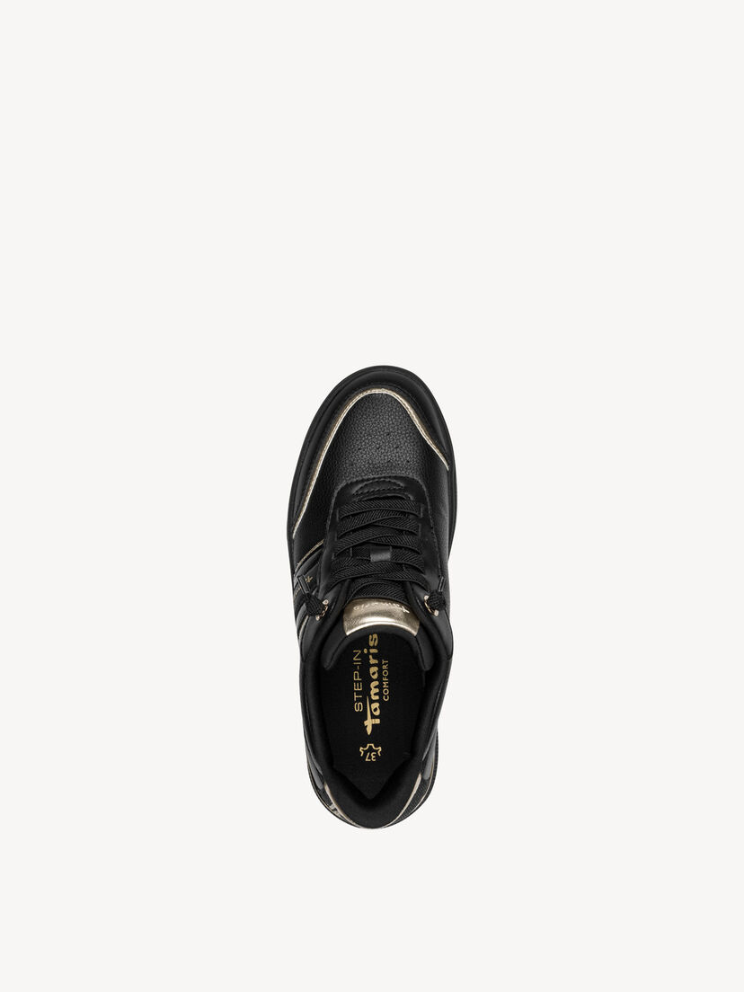 Sneaker - zwart, BLACK/GOLD, hi-res