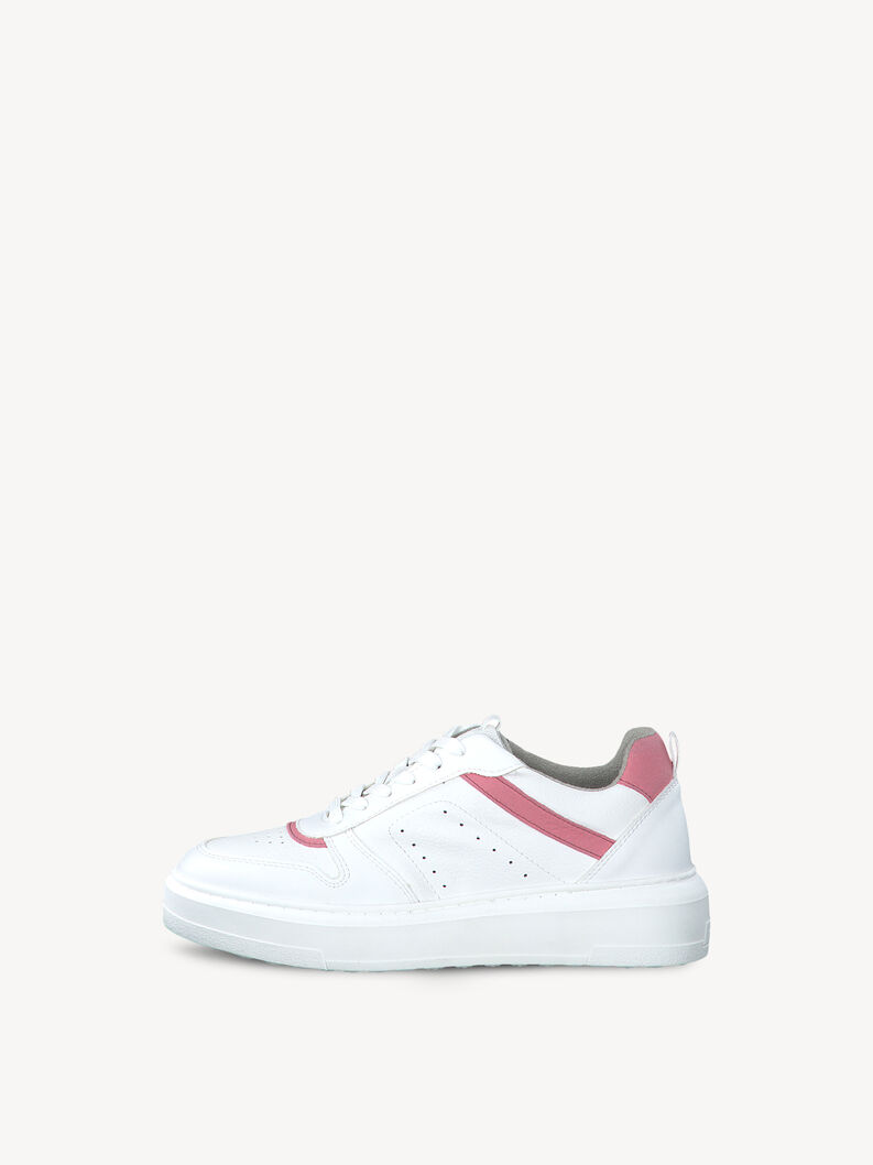 Sneaker - bianco, WHT/RASPBERRY, hi-res