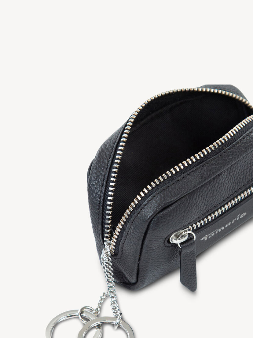 Leren Sleuteletui - zwart, black, hi-res