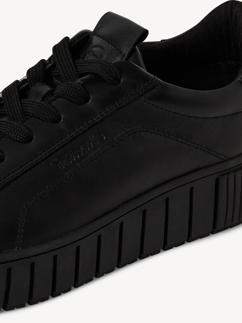 Sneaker, BLACK LEATHER, hi-res