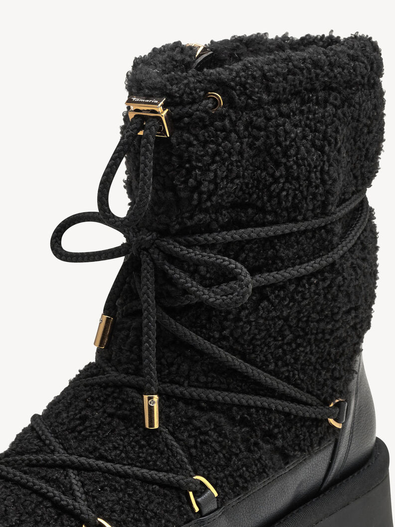 Stiefelette - schwarz Warmfutter, BLACK, hi-res