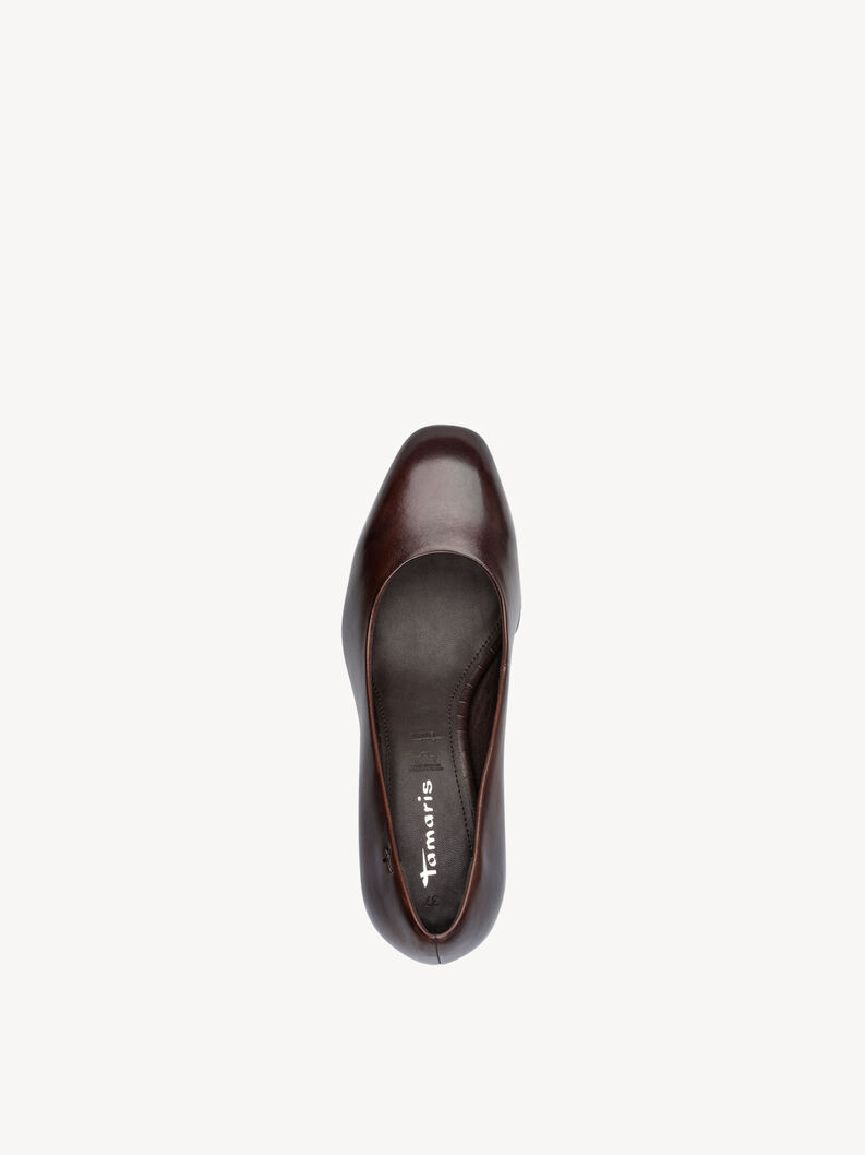 Lederpumps - braun, MAHOGANY LEA., hi-res