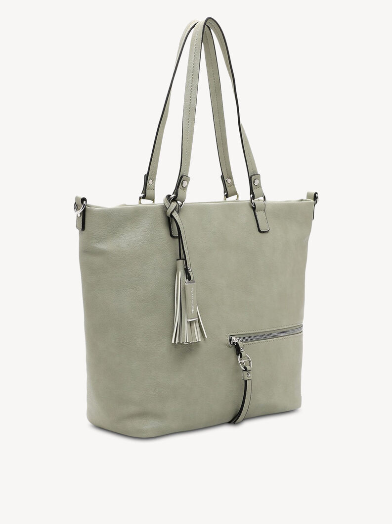 Shopping bag - green, sage, hi-res