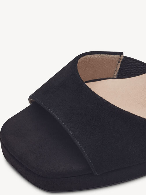 Σφηνοειδή σανδάλια, BLACK SUEDE, hi-res