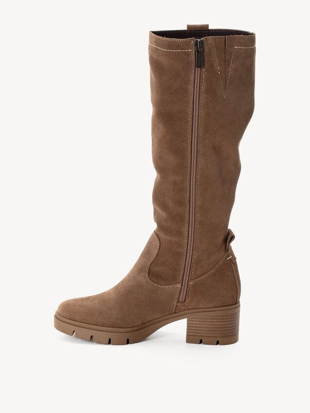 Bottes en cuir - marron, BROWN, hi-res