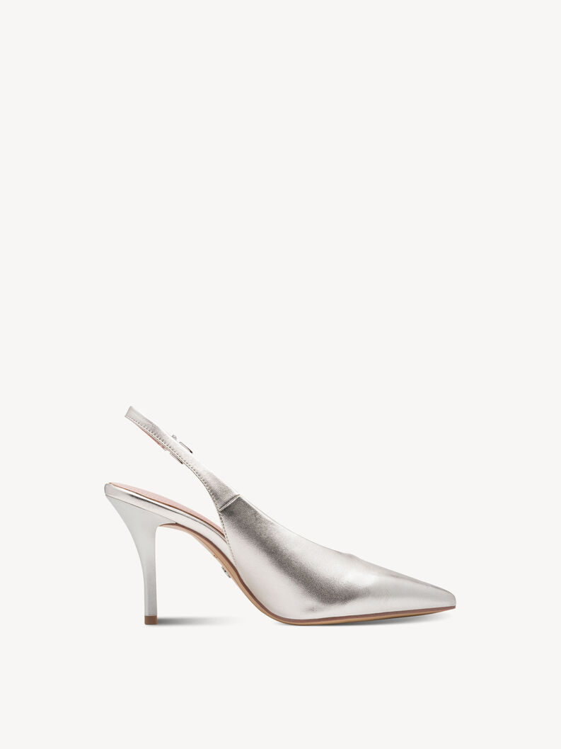 Slingpumps, PLATINUM, hi-res