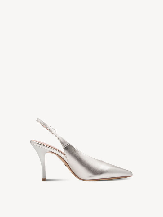 Slingpumps, PLATINUM, hi-res