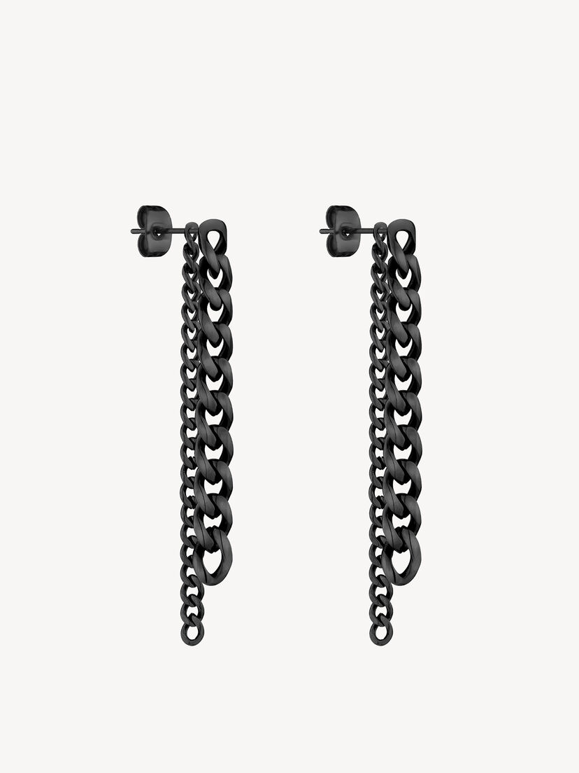 Oorringen - zwart, zwart, hi-res