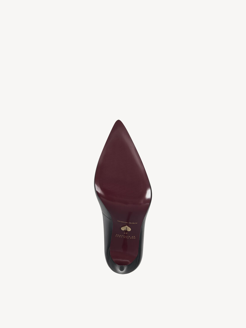 Leren Pumps - zwart, BLACK, hi-res