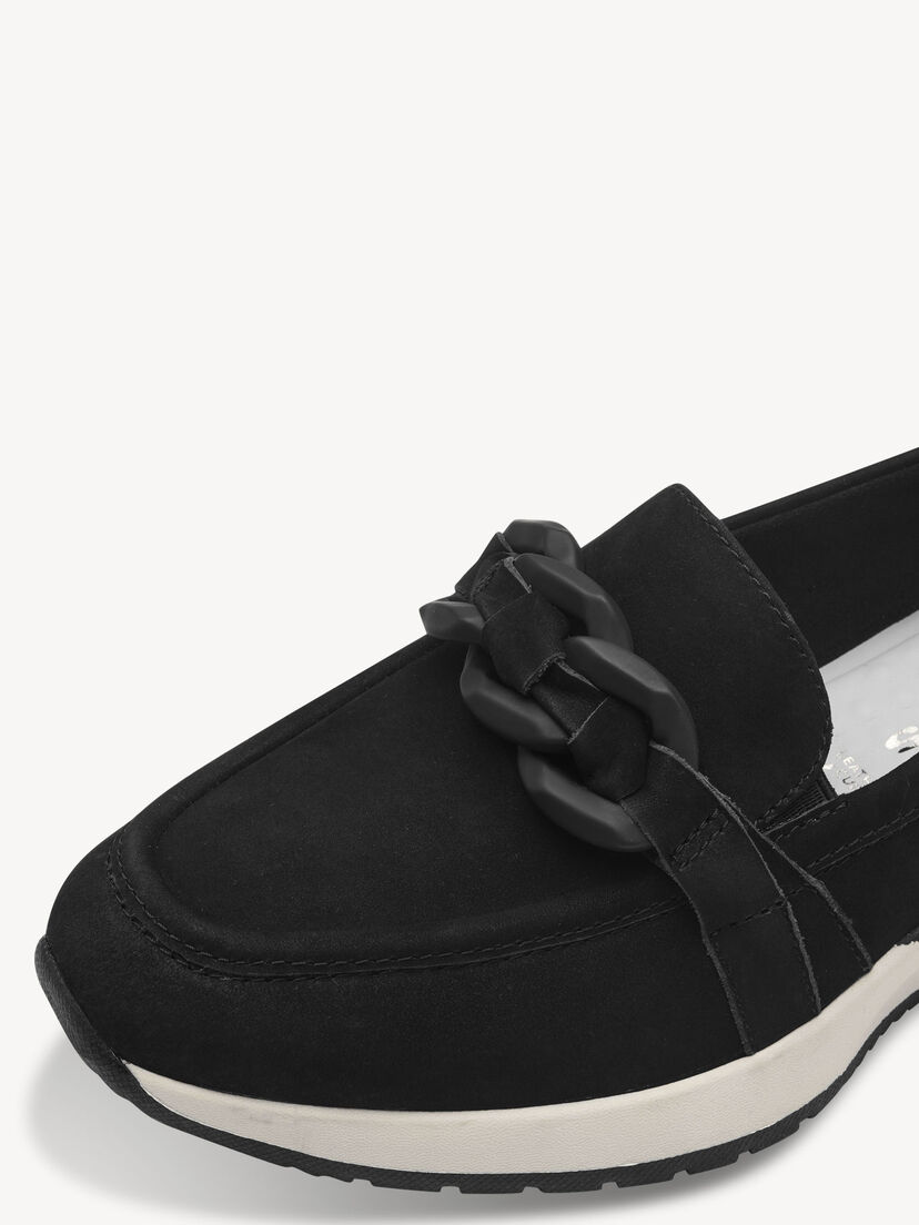 Leren Sneaker - zwart, BLACK NUBUC, hi-res