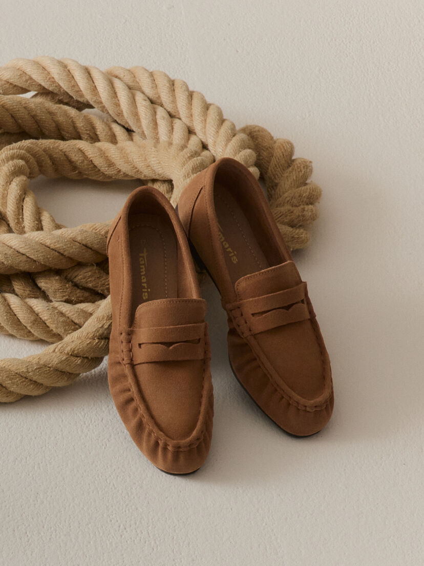 Mocassin, cognac, hi-res