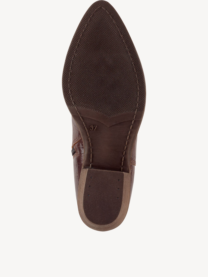 Leren Chelseaboot - bruin, BROWN STRUCT., hi-res
