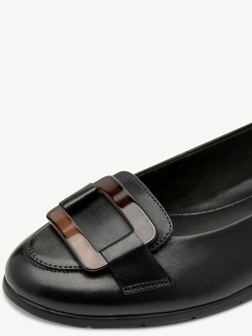 Ballerine, BLACK LEATHER, hi-res