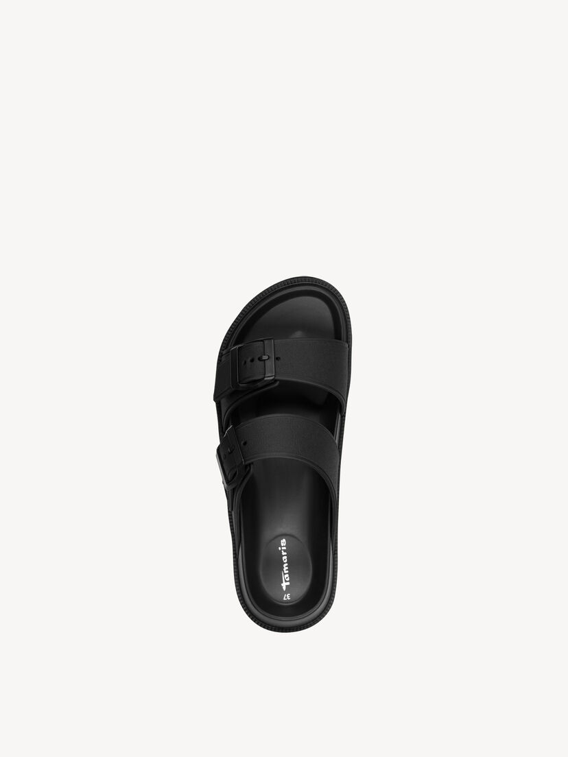 Slipper - zwart, BLACK, hi-res