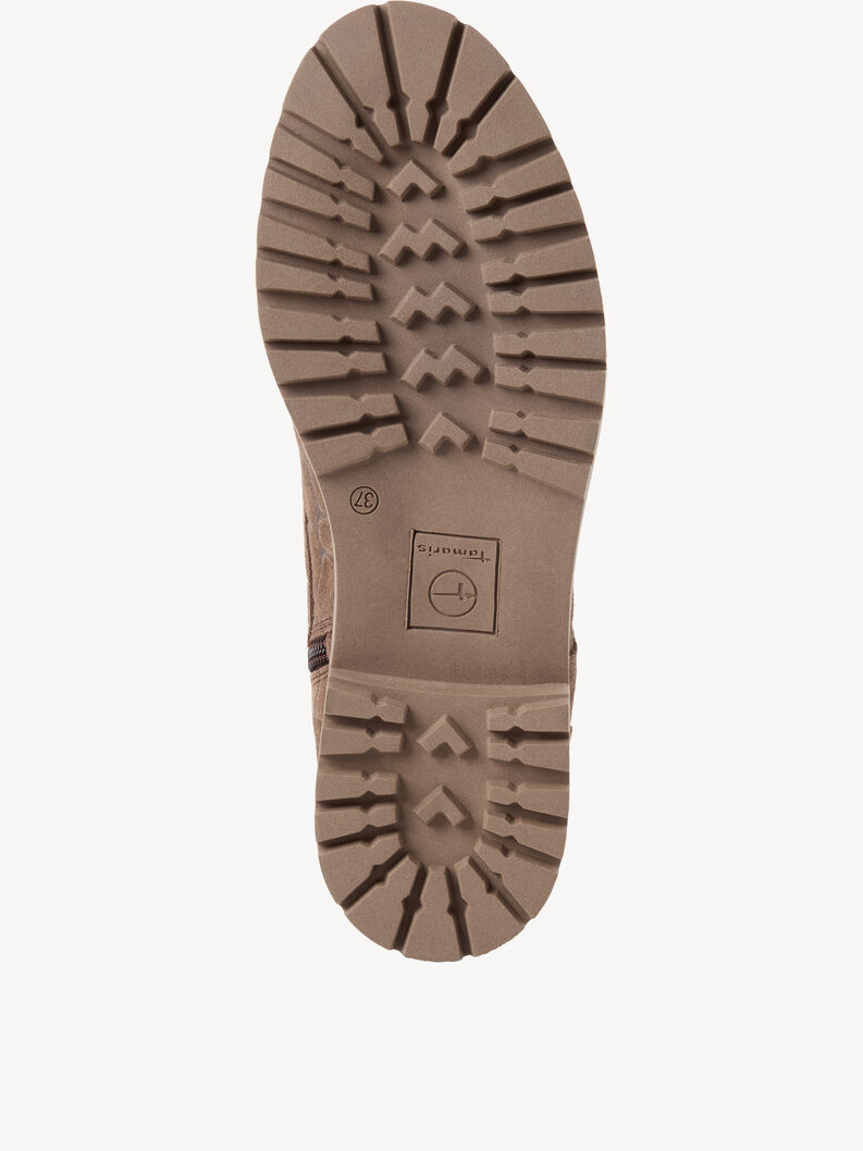 Leather Bootie - beige, TAUPE STRUCT., hi-res