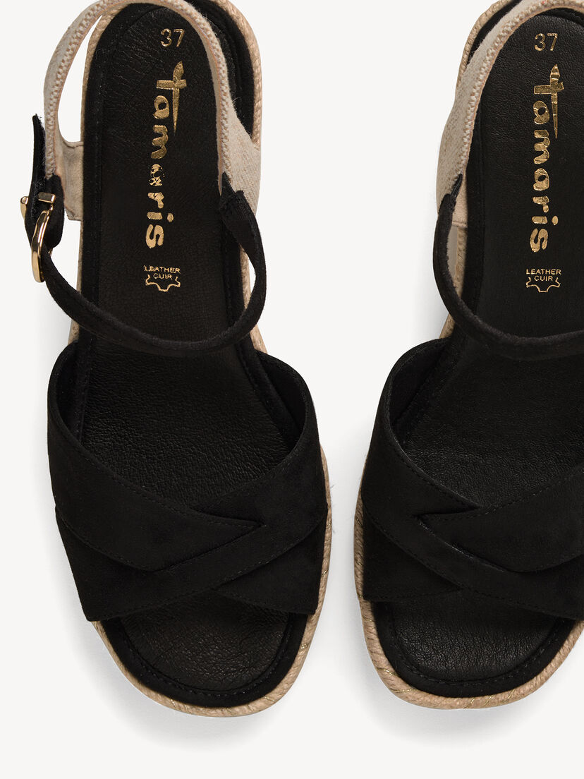 Sandaaltje - zwart, BLACK, hi-res