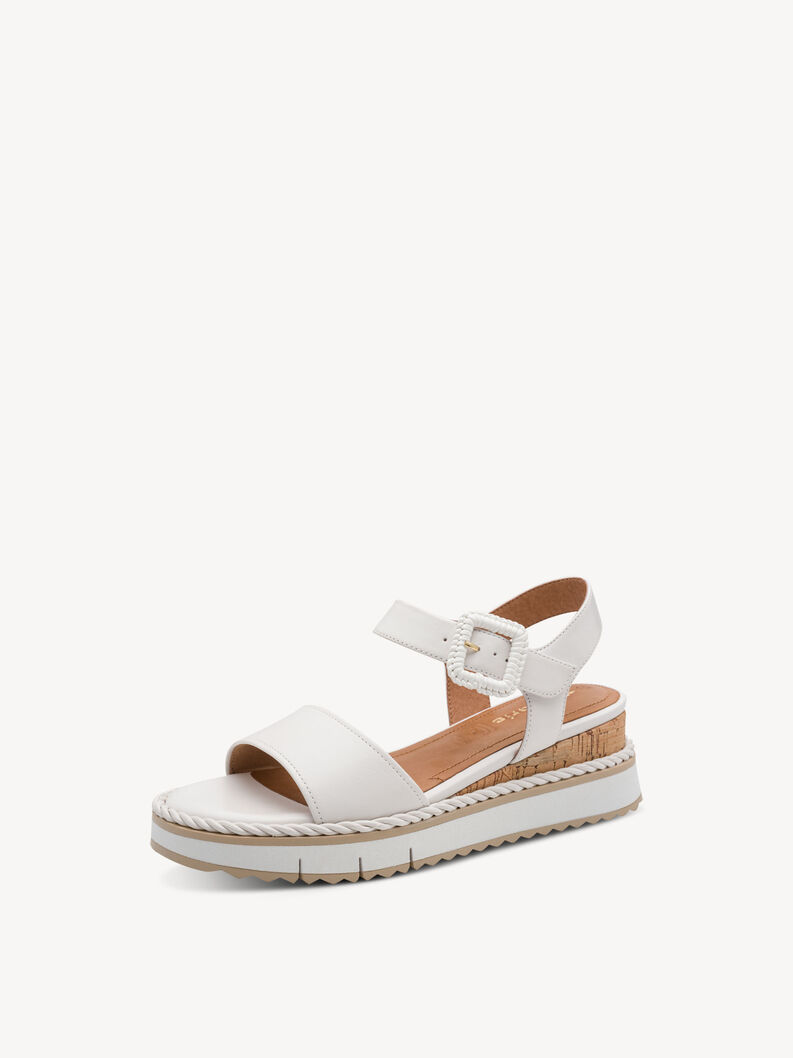 Ledersandalette - wei&szlig;, WHITE, hi-res