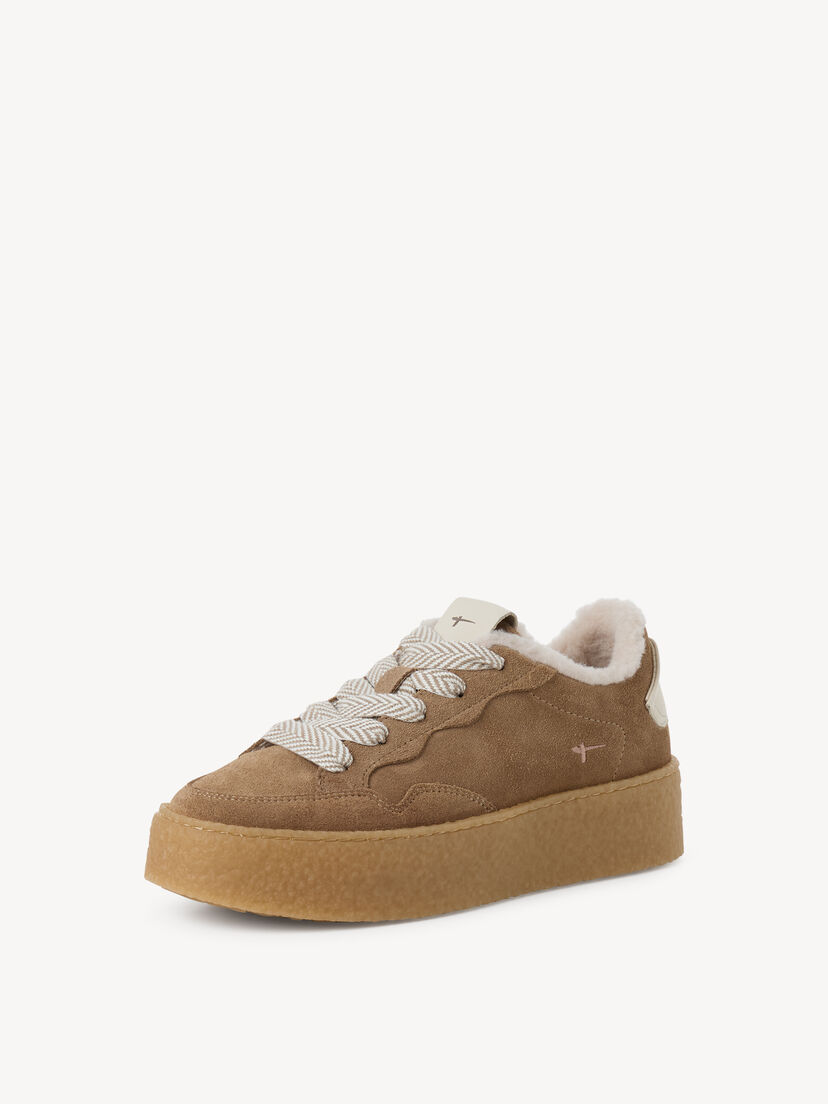 Leren Sneaker - beige, beige, hi-res