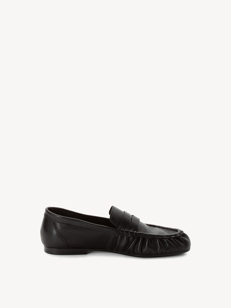 Mocassin en cuir - noir, BLACK LEATHER, hi-res
