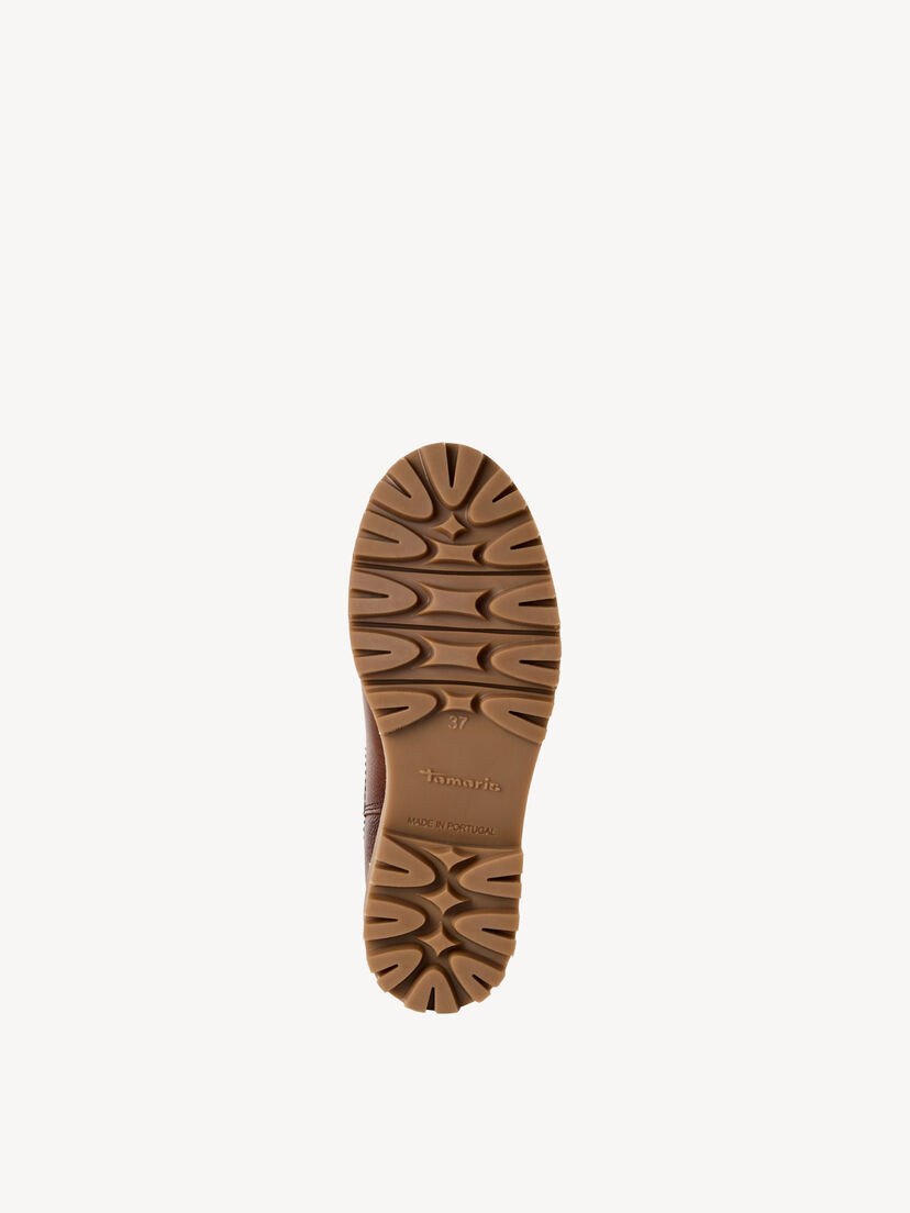 Leren Chelseaboot - bruin warme voering, cognac, hi-res