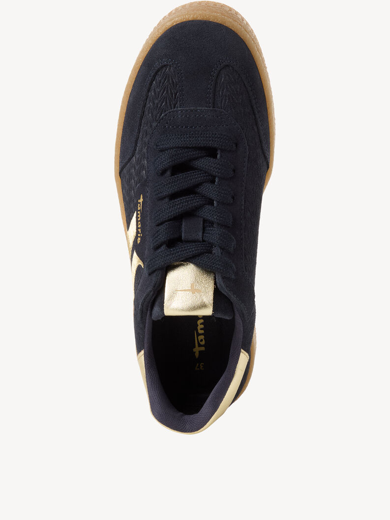 Ledersneaker - blau, NAVY COMB, hi-res