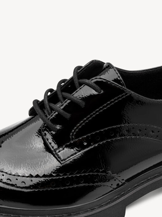 Lage schoen, BLACK PATENT, hi-res