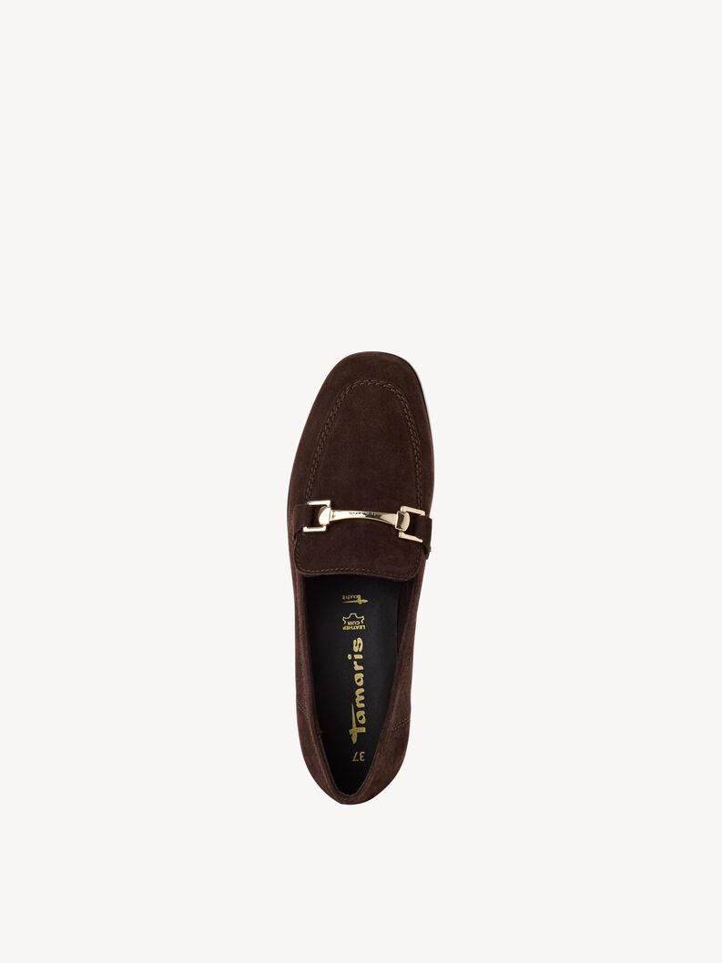 Slipper en cuir - marron, MOCCA, hi-res