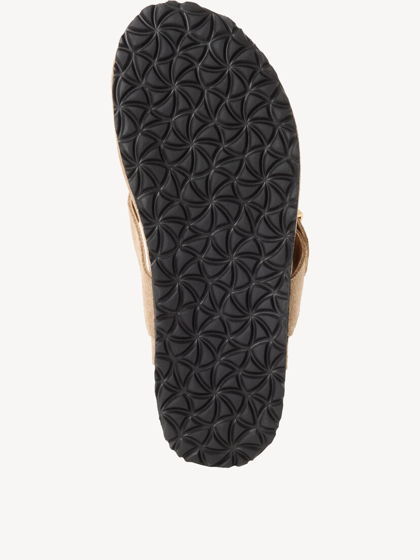 Leren Slipper - beige, TAUPE, hi-res