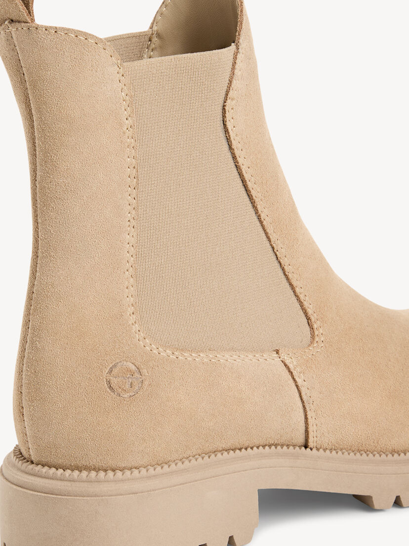 Leren Chelseaboot - beige, beige, hi-res