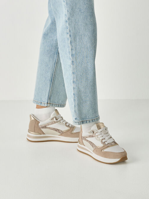 Sneaker, BEIGE COMB, hi-res