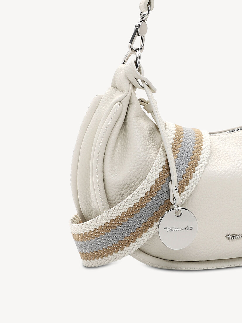 Handtas - grijs, ecru, hi-res